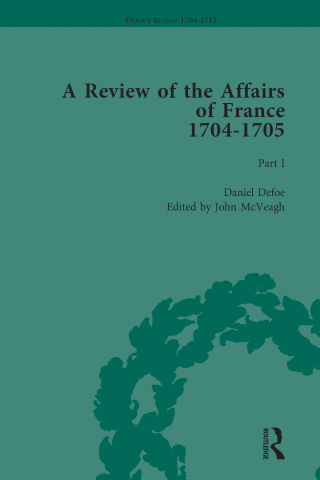 Cover image: Defoe's Review 1704-13, Volume 1 (1704-5), Part I 1st edition 9781138285026