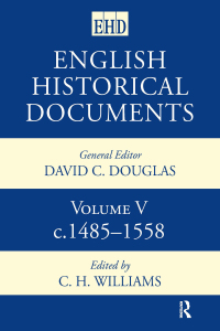 Cover image: English Historical Documents 2nd edition 9780415143707