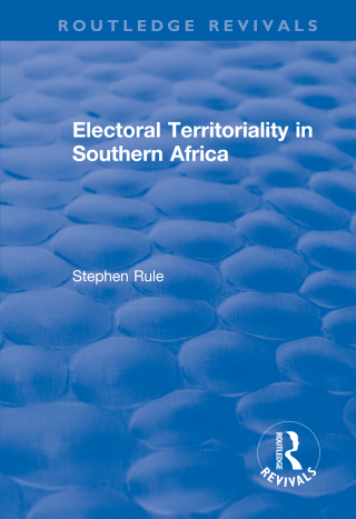 Omslagafbeelding: Electoral Territoriality in Southern Africa 1st edition 9781138743038