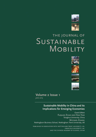 Imagen de portada: Journal of Sustainable Mobility Vol. 2 Issue 1 1st edition 9781783535200