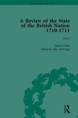 Cover image: Defoe's Review 1704�13, Volume 7 (1710), Part I 1st edition 9781138285170