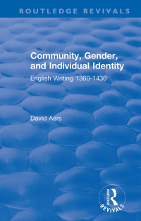 Cover image: Routledge Revivals: Community, Gender, and Individual Identity (1988) 1st edition 9781138306721