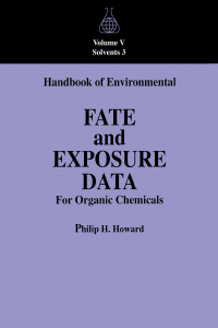 Imagen de portada: Handbook of Environmental Fate and Exposure Data For Organic Chemicals, Volume V 1st edition 9780873719766