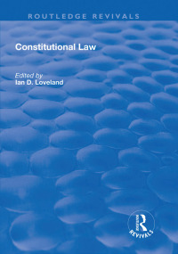 表紙画像: Constitutional Law 1st edition 9781138738768