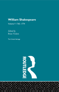 Cover image: William Shakespeare 1st edition 9780415487306