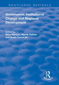 Cover image: Governance, Institutional Change and Regional Development 1st edition 9781138637580