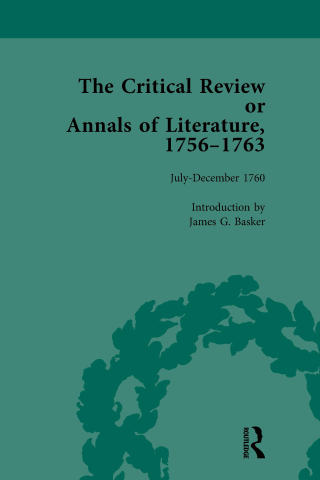 Cover image: The Critical Review or Annals of Literature, 1756-1763 Vol 10 1st edition 9781138759121