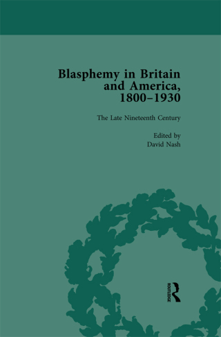 Imagen de portada: Blasphemy in Britain and America, 1800-1930, Volume 3 1st edition 9781138750487