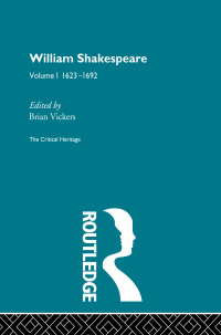 表紙画像: William Shakespeare 1st edition 9780415134040