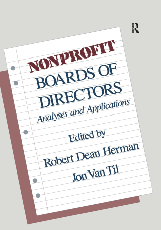 Cover image: Nonprofit Boards of Directors 1st edition 9781138512634