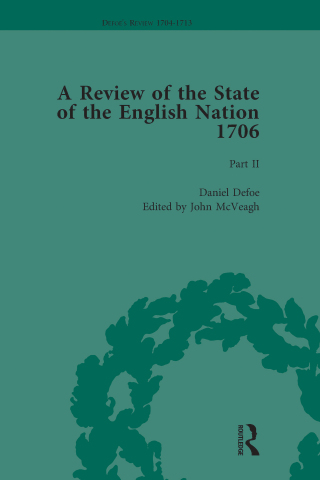 Cover image: Defoe's Review 1704-13, Volume 3 (1706), Part II 1st edition 9781138285095