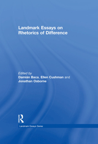 Cover image: Landmark Essays on Rhetorics of Difference 1st edition 9781138506350