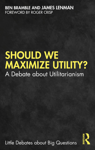 Cover image: Should We Maximize Utility? 1st edition 9781032291055