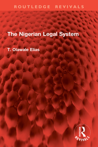 Cover image: The Nigerian Legal System 1st edition 9781032968919