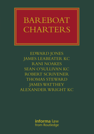Cover image: Bareboat Charters 1st edition 9781032364223