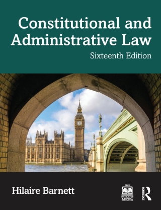 Cover image: Constitutional and Administrative Law 16th edition 9781032856162