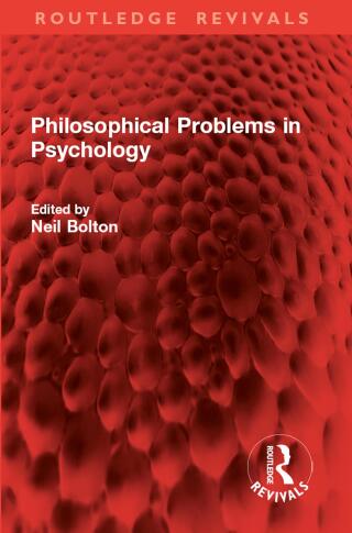 Cover image: Philosophical Problems in Psychology 1st edition 9781032996356