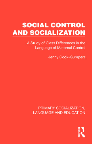 Cover image: Social Control and Socialization 1st edition 9781041008460