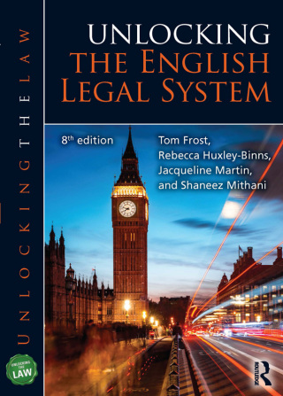 Cover image: Unlocking the English Legal System 8th edition 9781032729732