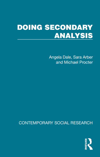 Imagen de portada: Doing Secondary Analysis 1st edition 9781041053590