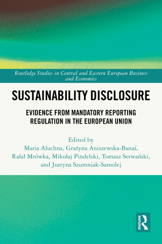 Cover image: Sustainability Disclosure 1st edition 9781032936161