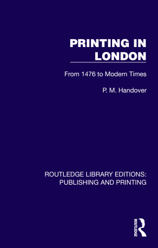 Cover image: Printing in London 1st edition 9781041115014