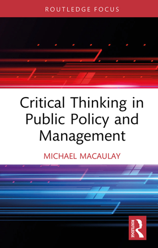 Imagen de portada: Critical Thinking in Public Policy and Management 1st edition 9781032787442