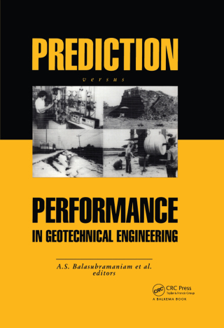 Cover image: Prediction Versus Performance in Geotechnical Engineering 1st edition 9789054103554