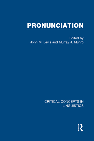 Imagen de portada: Pronunciation 1st edition 9781138902015