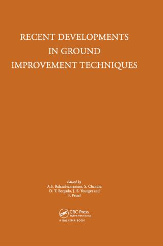Cover image: Recent Developments in Ground Improvement Techniques 1st edition 9789061915683