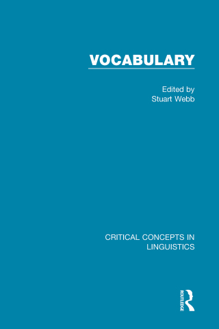 Imagen de portada: Vocabulary 1st edition 9781138838611