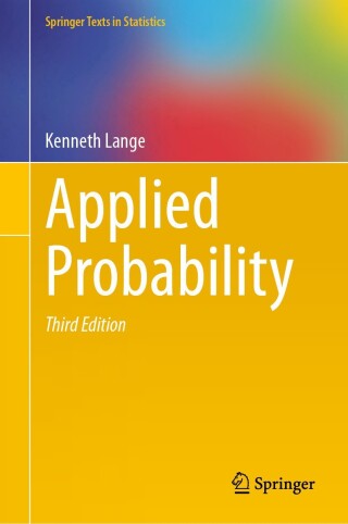 Cover image: Applied Probability 3rd edition 9781071641712
