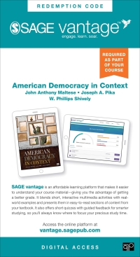 Imagen de portada: Sage Vantage: American Democracy in Context 1st edition 9781071807415