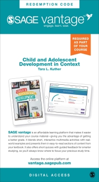 Imagen de portada: Sage Vantage: Child and Adolescent Development in Context 1st edition 9781071807422