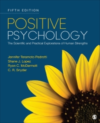 Cover image: Positive Psychology 5th edition 9781071819258
