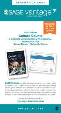 Cover image: Sage Vantage: Culture Counts: A Concise Introduction to Cultural Anthropology 5th edition 9781071820384