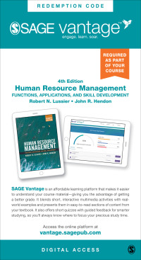 Cover image: Sage Vantage: Human Resource Management: Functions, Applications, and Skill Development 4th edition 9781071821633