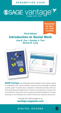 Imagen de portada: Sage Vantage: Introduction to Social Work: An Advocacy-Based Profession 3rd edition 9781071828526