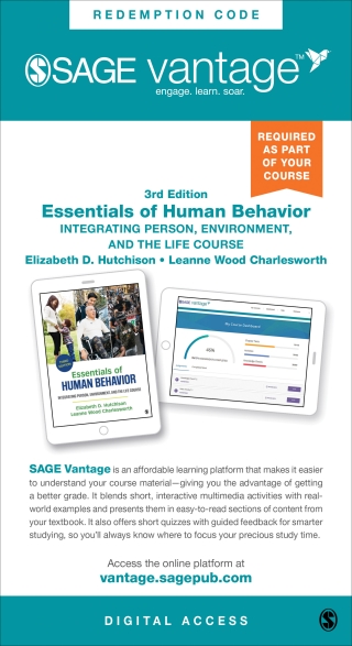 Titelbild: Sage Vantage: Essentials of Human Behavior: Integrating Person, Environment, and the Life Course 3rd edition 9781071834633