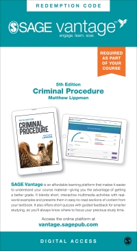 Cover image: Sage Vantage: Criminal Procedure 5th edition 9781071871225