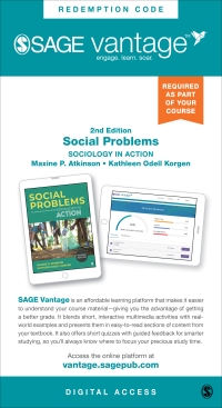 Imagen de portada: Sage Vantage: Social Problems: Sociology in Action 2nd edition 9781071851227