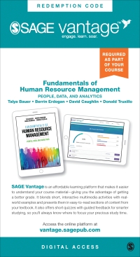 Cover image: Sage Vantage: Fundamentals of Human Resource Management: People, Data, and Analytics 1st edition 9781071871461