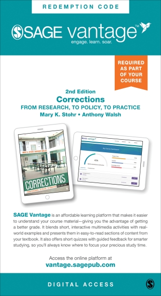 Imagen de portada: Sage Vantage: Corrections: From Research, to Policy, to Practice 2nd edition 9781071871492