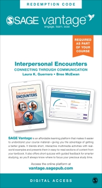 Imagen de portada: Sage Vantage: Interpersonal Encounters: Connecting Through Communication 1st edition 9781071871591