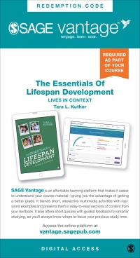 Cover image: Sage Vantage: The Essentials of Lifespan Development: Lives in Context 1st edition 9781071871782