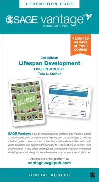 Cover image: Sage Vantage: Lifespan Development: Lives in Context 3rd edition 9781071871812