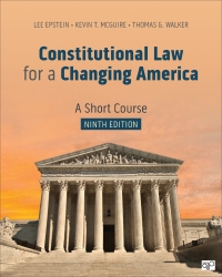 Cover image: Constitutional Law for a Changing America 9th edition 9781071879016