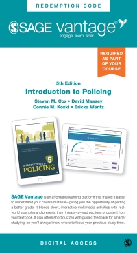 صورة الغلاف: Sage Vantage: Introduction to Policing 5th edition 9781071890790