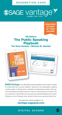 Cover image: Sage Vantage: The Public Speaking Playbook 4th edition 9781071890974