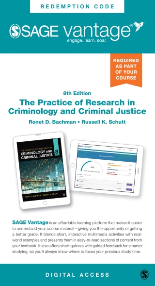 Imagen de portada: Sage Vantage: The Practice of Research in Criminology and Criminal Justice 8th edition 9781071891131